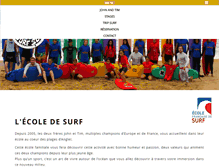 Tablet Screenshot of ecolesurf.com